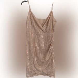 Champagne Mini Cocktail Dress